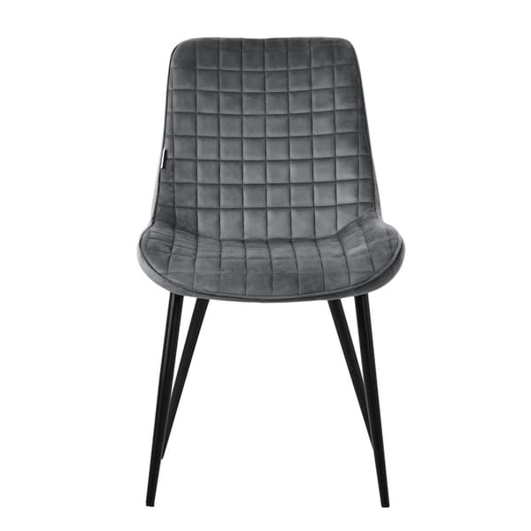 Ruokailutuolin 2 kpl antrasiittinen keinonahkaverhoilu metallijaloilla sis. kokoonpanomateriaalin ML-Design