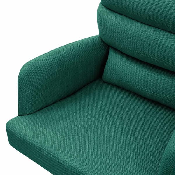 Matstol set om 6 mörkgröna snurrbara med avtagbar ryggdyna stoppad upp till 120 kg ML design