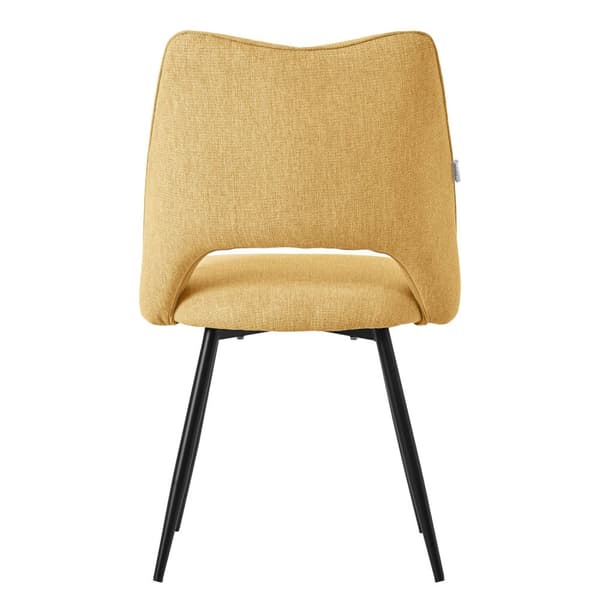 Matstol set om 4 senapsgul stoppad inkl. monteringsmaterial Stoppad stol Köksstol ML design