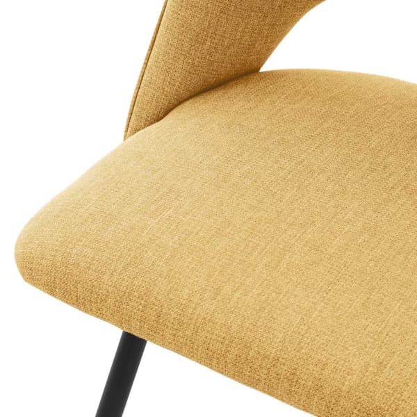 Matstol set om 4 senapsgul stoppad inkl. monteringsmaterial Stoppad stol Köksstol ML design