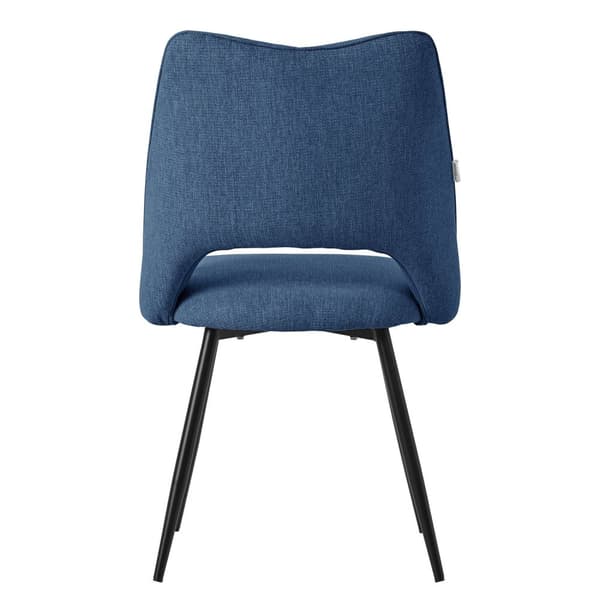 Matstol set om 6 blå stoppad inkl. monteringsmaterial Stoppad stol Köksstol ML design