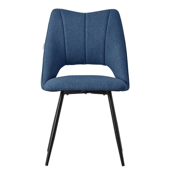 Matstol set om 6 blå stoppad inkl. monteringsmaterial Stoppad stol Köksstol ML design