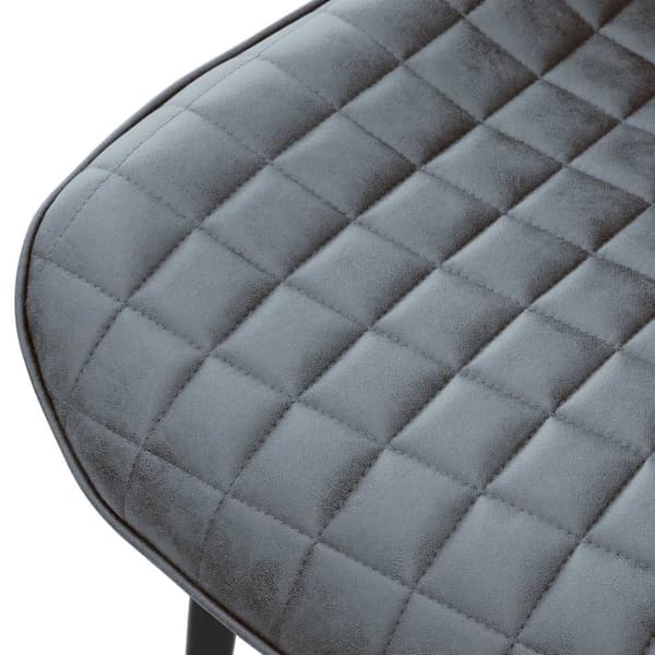 Ruokailutuolin 2 kpl antrasiittinen keinonahkaverhoilu metallijaloilla sis. kokoonpanomateriaalin ML-Design