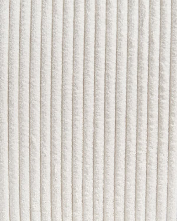 Sett med 2 Spisestuestoler Off-White Kordfløyel Trekk Retro Design