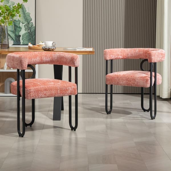 Rootz 2 bit set chenille matstolar - matsalstolar - kontorsstolar - vadderad komfort - 60 cm x 47 cm x 72 cm