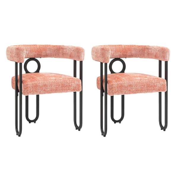 Rootz 2 bit set chenille matstolar - matsalstolar - kontorsstolar - vadderad komfort - 60 cm x 47 cm x 72 cm