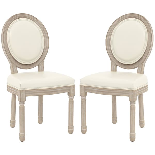 Rootz 2 -kappaleinen ruokasalituolit - Mitalion -tuolit - Louis XVI -tyyli - ergonominen mukavuus - 48w x 57d x 96h cm
