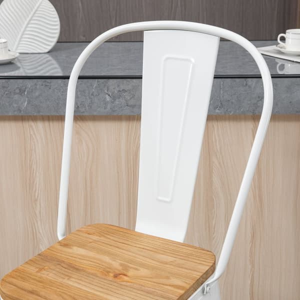 Rootz 4 Set Industrial Baar -tuolit - Keittiön tuolit - Etutuoli - Ergonominen suunnittelu - 44W x 48d x 117H cm