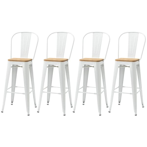 Rootz 4 Set Industrial Baar -tuolit - Keittiön tuolit - Etutuoli - Ergonominen suunnittelu - 44W x 48d x 117H cm