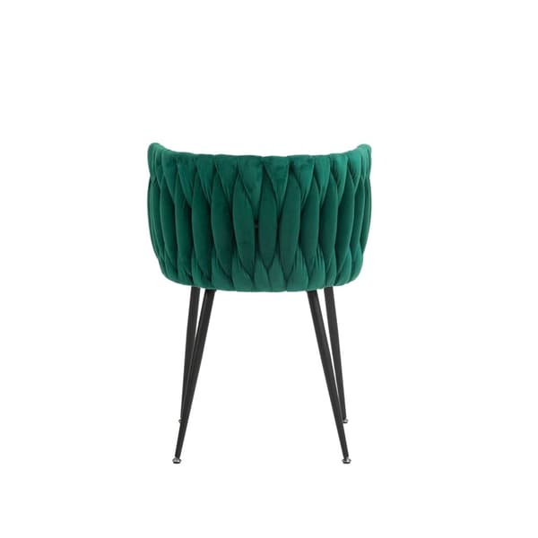 Rootz 2 -stykke sæt fløjls spisestole - moderne luksusstole - elegante fløjlsæder - bløde puder - 57 cm x 50 cm x 72 cm