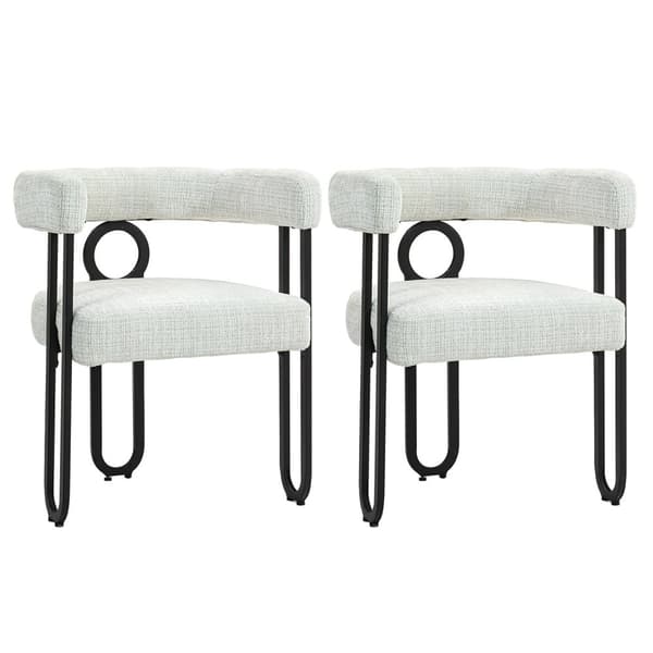 Rootz Chenille -sarjatuolit - Verhoilut tuolit - Tyylikkäät istuimet - Suurin mukavuus - 60L x 47W x 72H CM