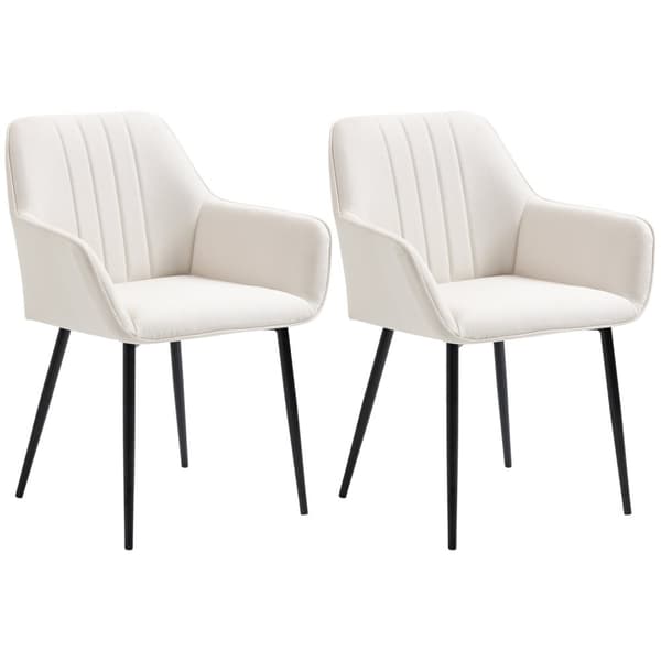 Rootz spisestuestole sæt - besøgende stole - skandinavisk design - ergonomisk komfort - 59,5 cm x 56,5 cm x 81 cm - Hvid