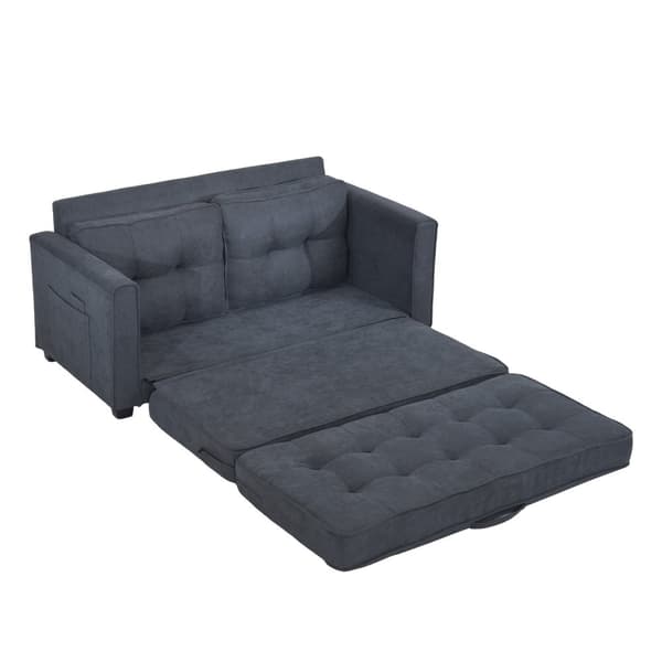 Rootz Modern 2 -Seater Sofa Bed - Convertible Couch - Sleeper Sofa - Double -Layer Padding - 151L X 75W X 86H cm
