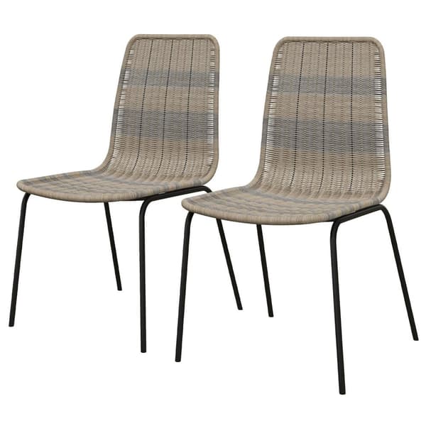 Rootz Sarja 2 ruokailutilan - tyylikkäitä istuimia - Boho Design - Optimaalinen mukavuus - 48W x 55D X 85H CM