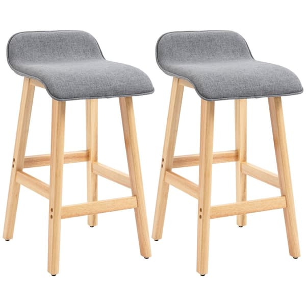 Rootz Scandinavian Barkrakker Set - Højstole - Stilfulde køkkenstol - Komfortfodstøtter - 40 cm x 41,5 cm x 75,5 cm