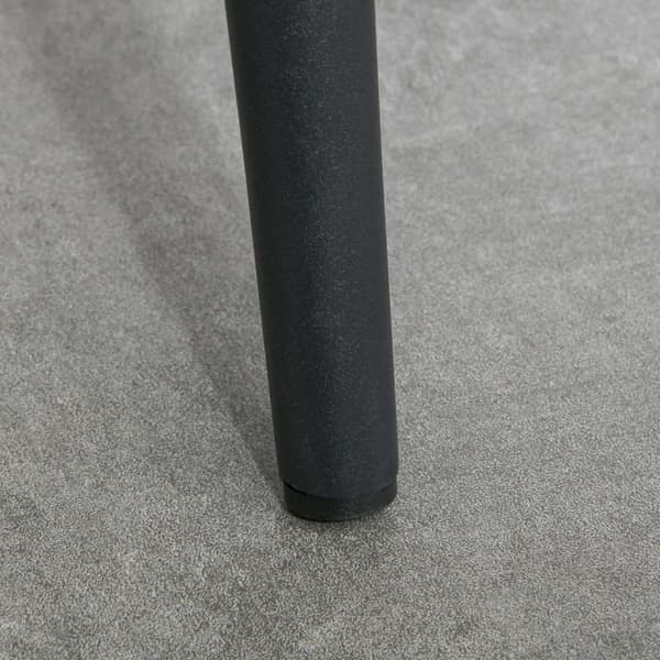 Rootz Sæt med 2 spisestole - Køkkenstole - Velvet polstret - Komfort & stil - Metalben - 50W x 56,5d x 85h cm - Grå
