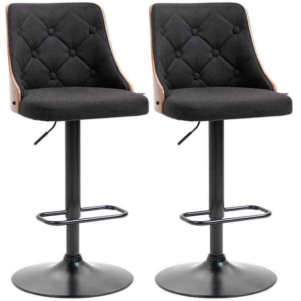Rootz Sarja 2 säädettävää baarituolia - Kääntötuolit - Counter -jakkarat - Mukavuusistuimet - 48L x 53W x 92,5-113H cm