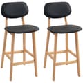 Pikkukuva 6 / 7: Rootz Set of 2 Bar Stools - High Chairs - Seating Stools - Comfortable Footrest - 42W x 47D x 92H cm