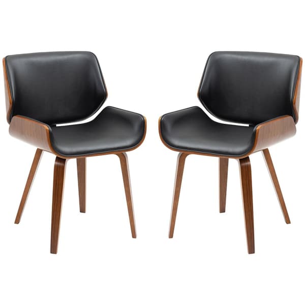 Rootz -sarja 2 vanhaa ruokasalituolia - tyylikkäitä istuimia - pehmustettuja tuoleja - optimaalinen mukavuus - 53w x 54d x 81h cm - harmaa faux nahka