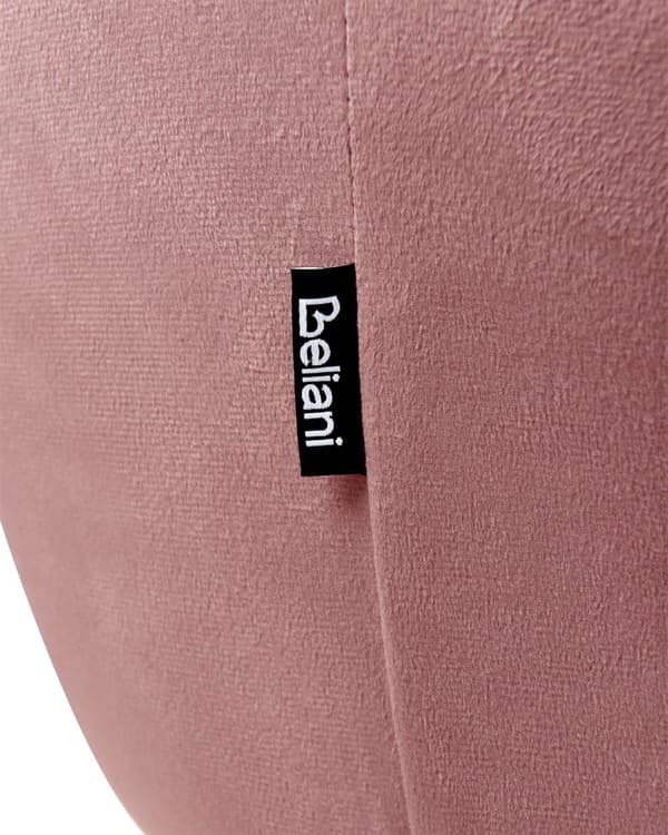 Sæt med 2 Spisestuestole Pink Velour Betrukket med Gylden ben Glamourøs Stil