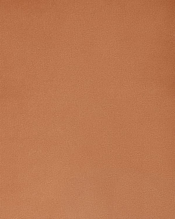 Sæt med 2 Spisestuestole Orange Velour Betrukket med Gylden ben Glamourøs Stil