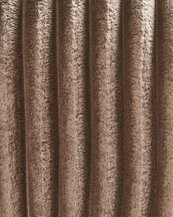Sett med 2 Spisestoler Taupe Stofftrekk med Armlener i Fløyel Retro Design