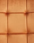 Miniatyrbillede 9 af 9: Spisebordsstol Orange Velour Sæt af 2 Polstrede Spisestuestole Komfortable til Spisestue Køkken Stofstole Indretning Skandinavisk