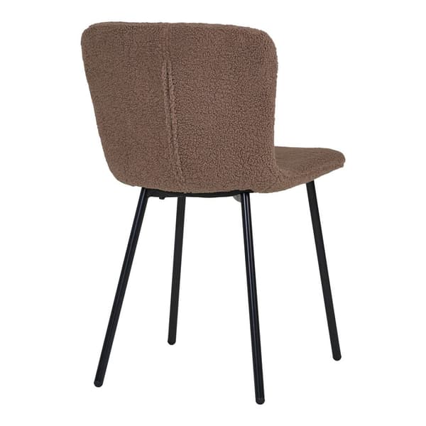 2 x Halden spisestuestoler imitert pels brun.