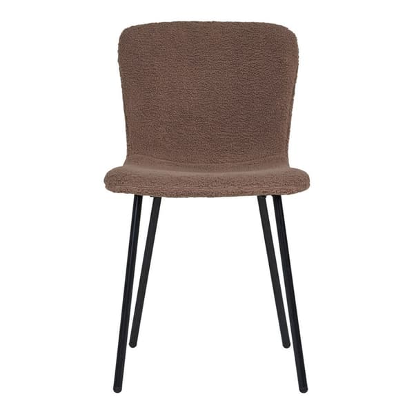2 x Halden spisestuestoler imitert pels brun.