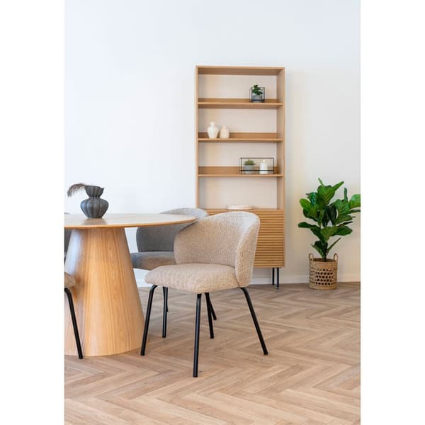 2 x Safira spisestuestoler beige.