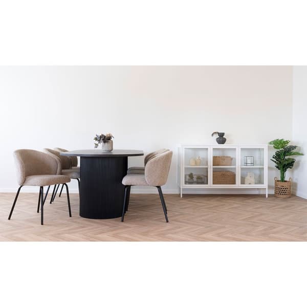 2 x Safira spisestuestoler beige.