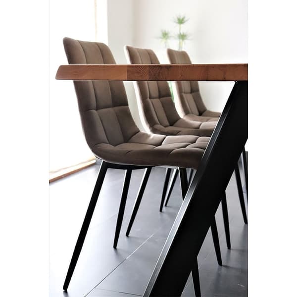 Rootz Middelfart Dining -tuoli - moderni tuoli - minimalistinen istuin - mikrokuitu mukavuus - 44x55x86 cm