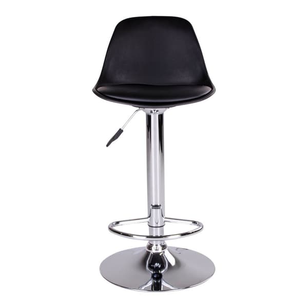 Rootz Trondheim Bar Chair - Barstol - Counter Seat - Justerbar höjd - 41x39x82-104 cm - Modern Pu -Leather Design
