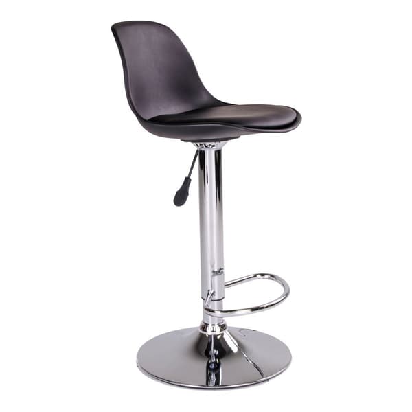 Rootz Trondheim Bar Chair - Barstol - Counter Seat - Justerbar höjd - 41x39x82-104 cm - Modern Pu -Leather Design