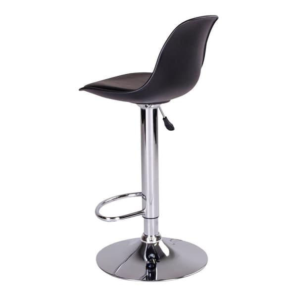 Rootz Trondheim Bar Chair - Barstol - Counter Seat - Justerbar höjd - 41x39x82-104 cm - Modern Pu -Leather Design