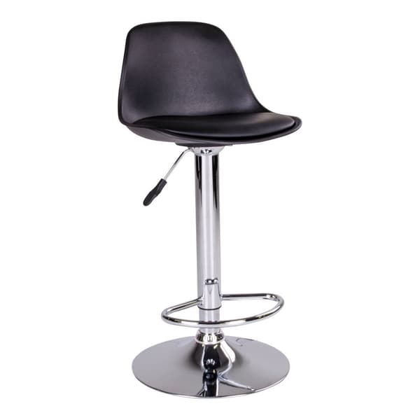 Rootz Trondheim Bar Chair - Barstol - Counter Seat - Justerbar höjd - 41x39x82-104 cm - Modern Pu -Leather Design