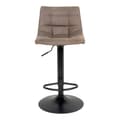 Miniatyrbild 3 av 5: Rootz Middelfart Bar Chair Set - Justerbar barstolar - Mikrofiberstolar - Komfort & mångsidighet - 43 cm x 43 cm x 88-108cm