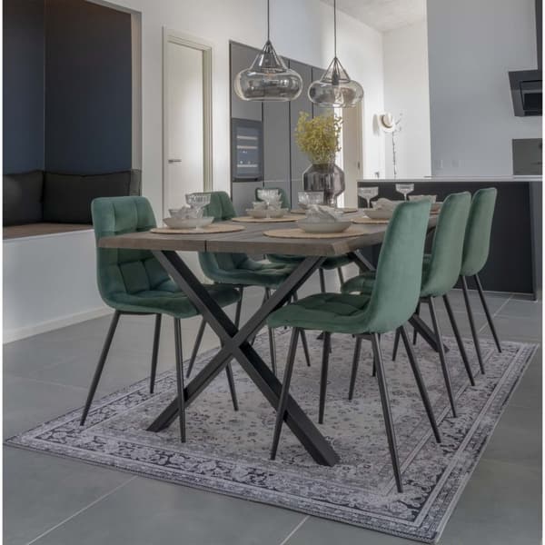Rootz Middelfart Dining -tuoli - Velvet -istuin - Modernit ruokasalituolit - Mukavuusistuimet - 44x55x86 cm