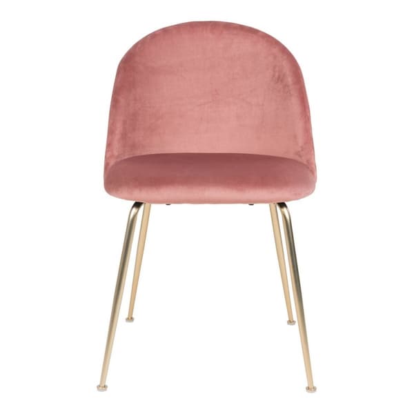 Rootz Geneve Dining -tuoli Set 2 - Velvet -tuoli - Rose -tuoli - Ylellinen mukavuus - 51x56x76cm
