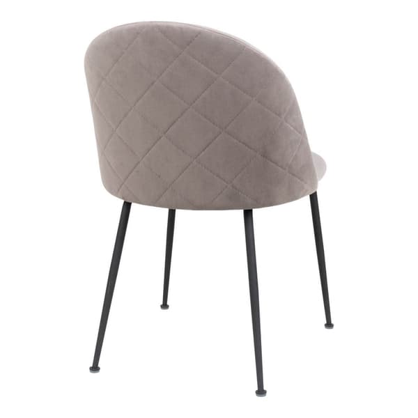 Rootz 2 -bit set Geneve Dining Chair - Velvete Chairs - Moderna säten - Bekväma sittplatser - 51 cm x 56 cm x 76 cm