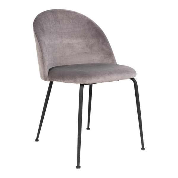 Rootz 2 -bit set Geneve Dining Chair - Velvete Chairs - Moderna säten - Bekväma sittplatser - 51 cm x 56 cm x 76 cm