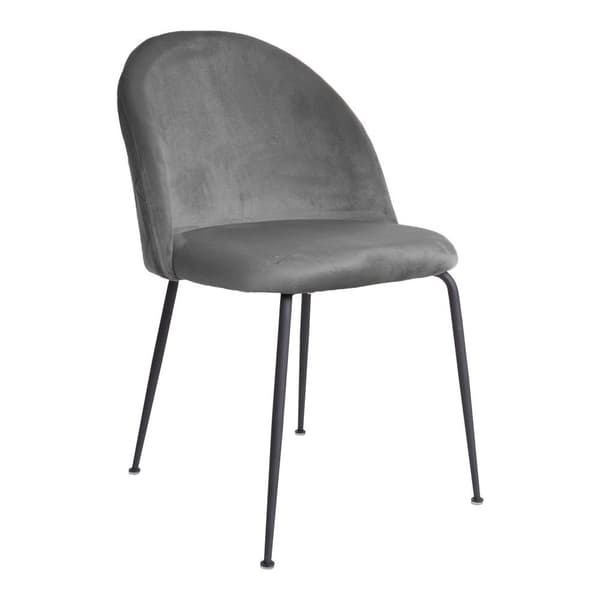 Rootz 2 -osainen asetettu geeniruokatuoli - Velvet -tuolit - modernit istuimet - mukavat istuimet - 51 cm x 56cm x 76 cm