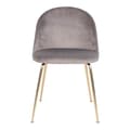Miniatyrbild 3 av 6: Rootz Geneve Dining Chair 2 Piece Set - Velvet Chair - Modern Seat - Bekväm sittplats - 51x56x76 cm