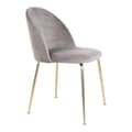 Miniatyrbild 4 av 6: Rootz Geneve Dining Chair 2 Piece Set - Velvet Chair - Modern Seat - Bekväm sittplats - 51x56x76 cm