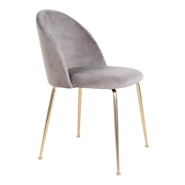 Rootz Geneve Dining Chair 2 Piece Set - Velvet Chair - Modern Seat - Bekväm sittplats - 51x56x76 cm