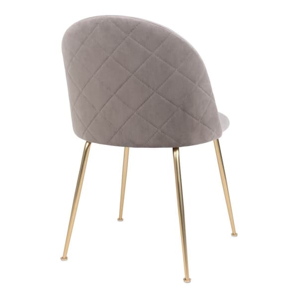 Rootz Geneve Dining Chair 2 Piece Set - Velvet Chair - Modern Seat - Bekväm sittplats - 51x56x76 cm