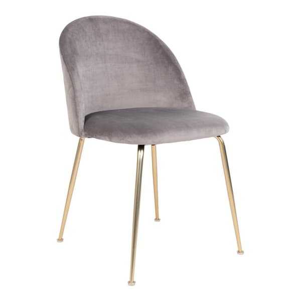 Rootz Geneve Dining Chair 2 Piece Set - Velvet Chair - Modern Seat - Bekväm sittplats - 51x56x76 cm