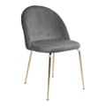 Miniatyrbild 1 av 6: Rootz Geneve Dining Chair 2 Piece Set - Velvet Chair - Modern Seat - Bekväm sittplats - 51x56x76 cm