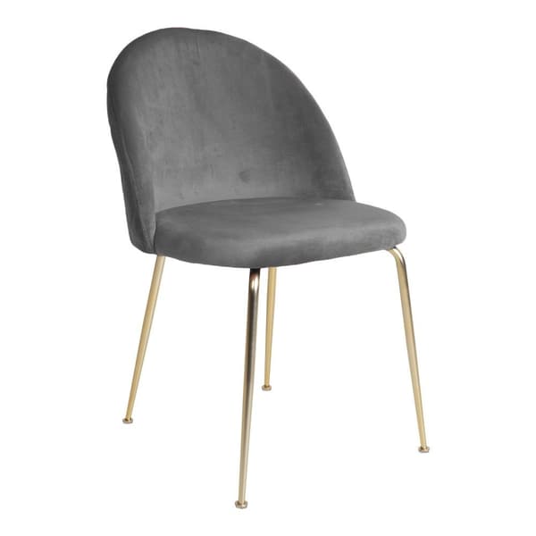 Rootz Geneve Dining Chair 2 Piece Set - Velvet Chair - Modern Seat - Bekväm sittplats - 51x56x76 cm
