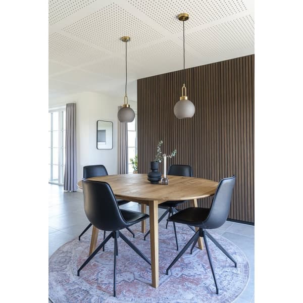 Rootz Monaco matstolset - pu läderstolar - svängbara matstolar - modern design - 56x48x86 cm